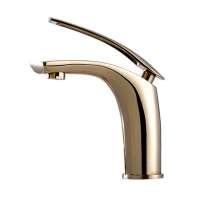 New design single handle brass bathroom basin bathtub faucet